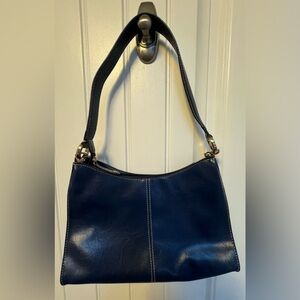 ❤️ Liz Claiborne Navy Handbag EUC
